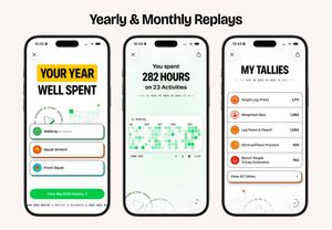 Three iPhone Screenshots showing the Replays feature.