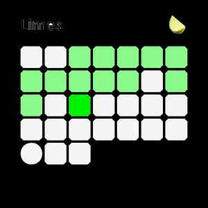Limes activity small calendar widget showing a monthly contribution grid with lime green squares